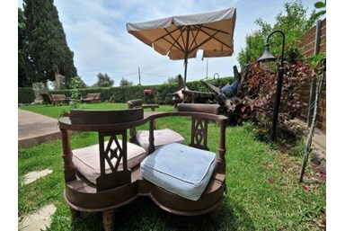 וילה אורחן בגולן  - הבריכה והחצר