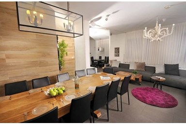 וילה טיקטוק - סלון ומטבח