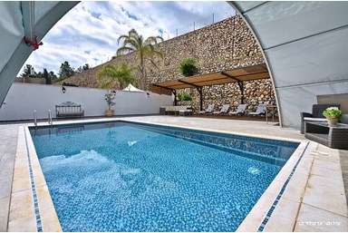 וילה מצפה המושבה - החצר והבריכה